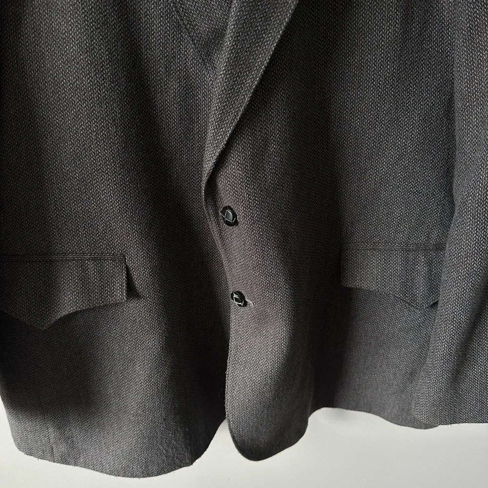 Vintage Grand Entry Western Sport Coat  jacket Men size 48R Grey Pointed Pockets